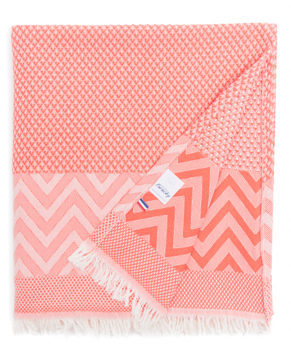 Draps de plage corail